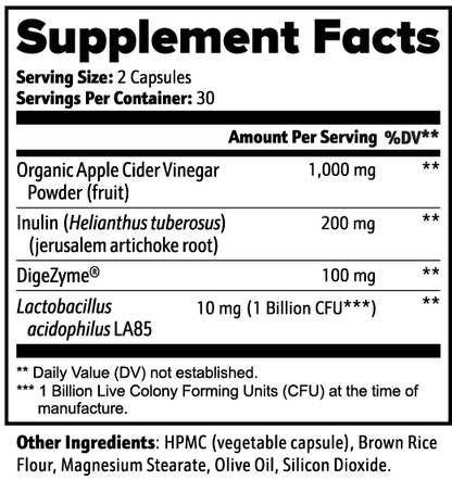 Apple Cider Vinegar + Probiotic & Enzyme Blend